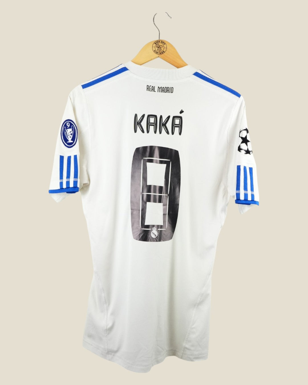 REAL MADRID 2010/11 KAKA HOME SHIRT (M) ADIDAS