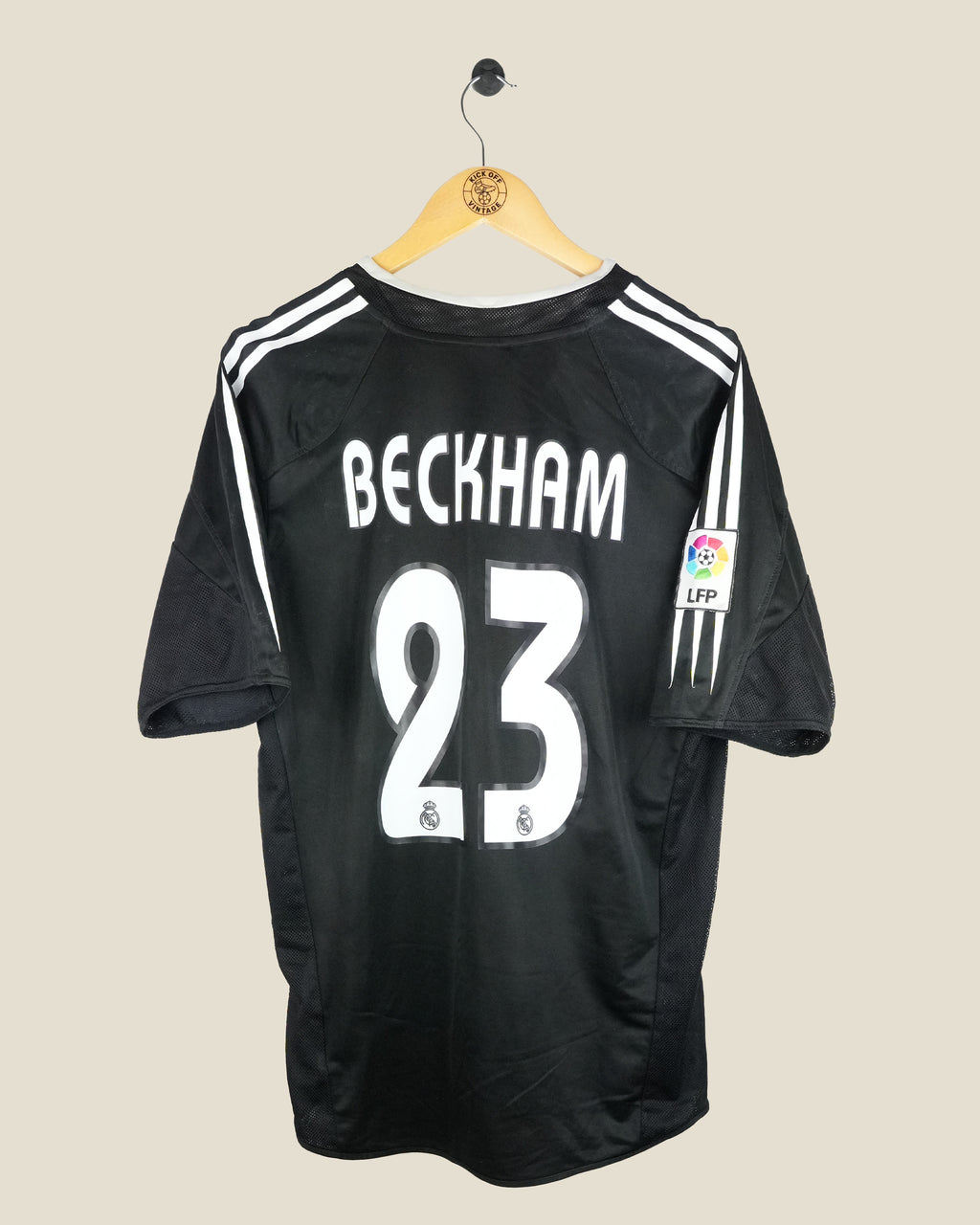 REAL MADRID 2004/05 BECKHAM AWAY SHIRT (L) ADIDAS