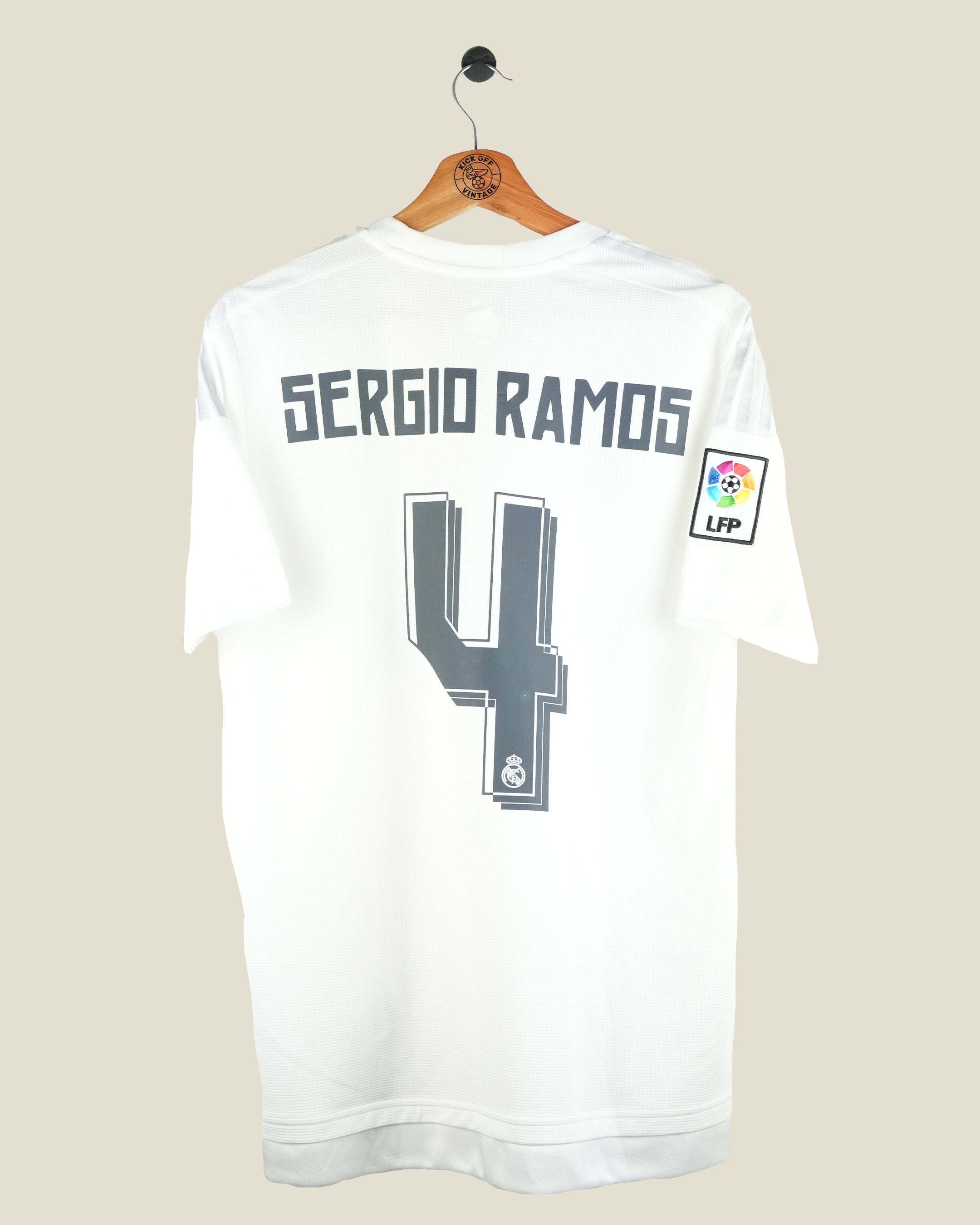REAL MADRID 2015/16 RAMOS HOME SHIRT (M) ADIDAS