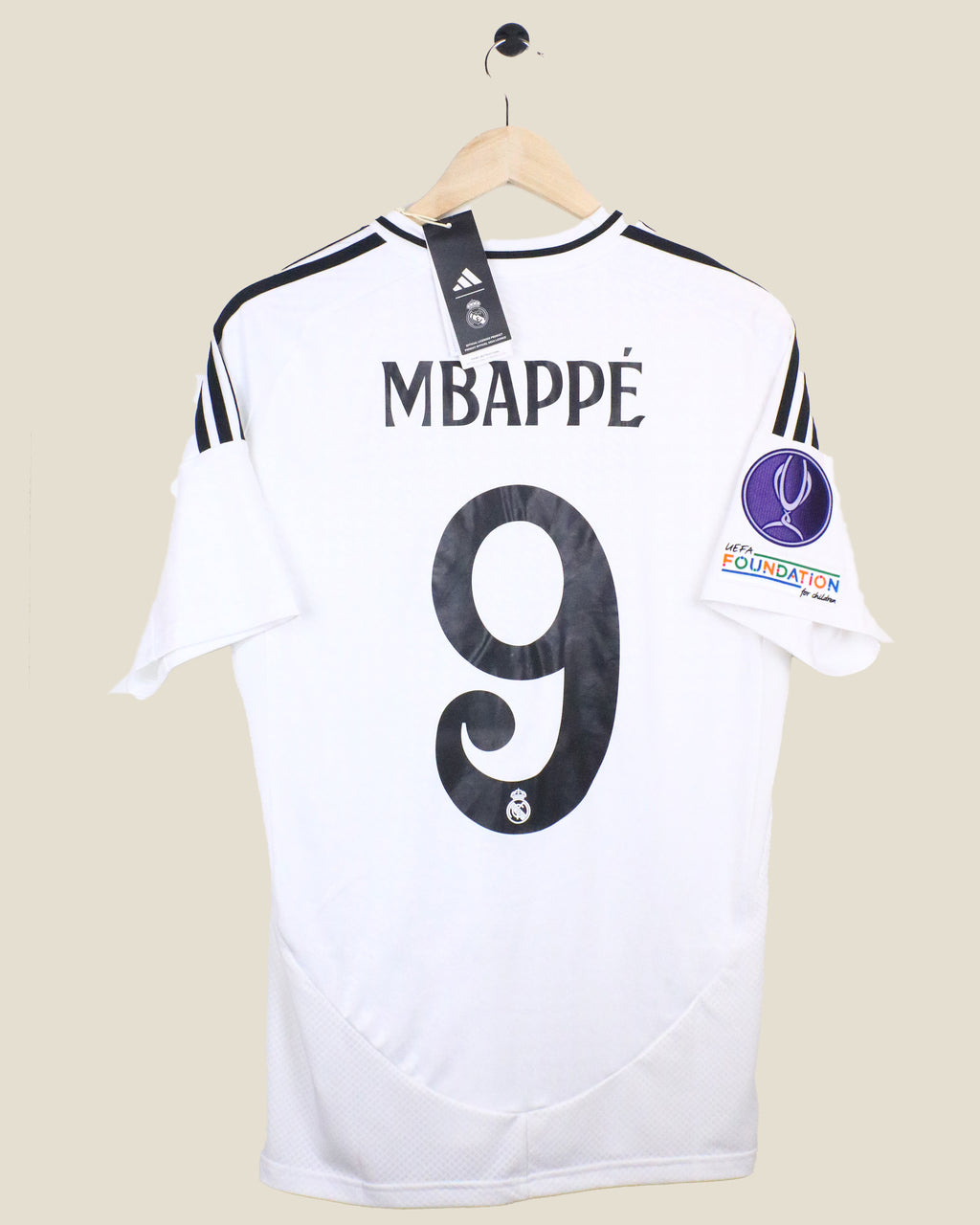REAL MADRID 2024/25 MBAPPE #9 SUPER CUP FINAL BNWT (M) ADIDAS