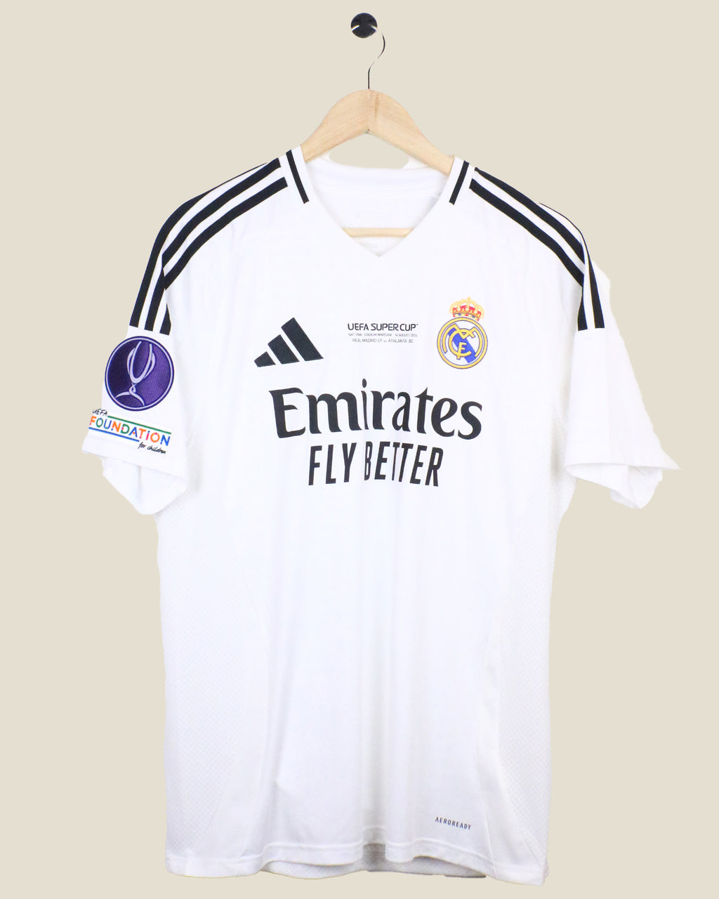 REAL MADRID 2024/25 MBAPPE #9 SUPER CUP FINAL BNWT (M) ADIDAS