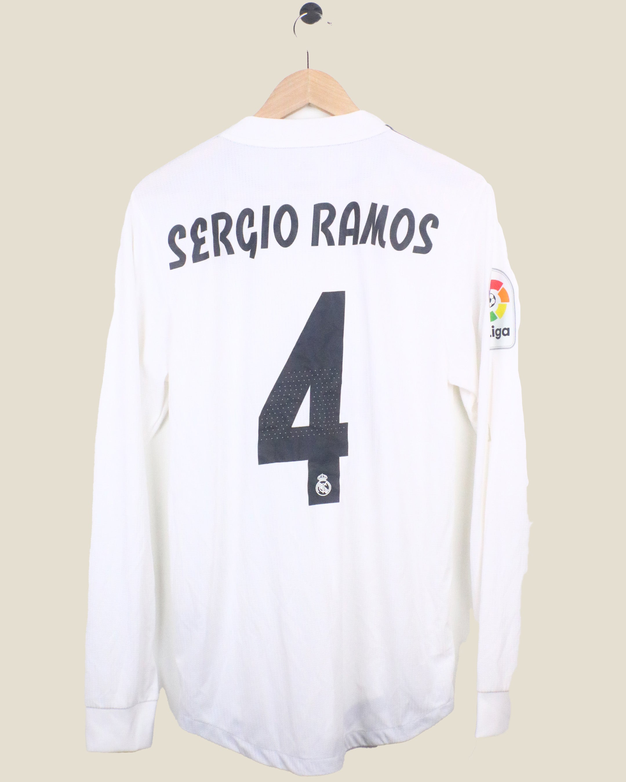 REAL MADRID 2018/19 RAMOS #4 L/S PLAYER VERSION (M) ADIDAS