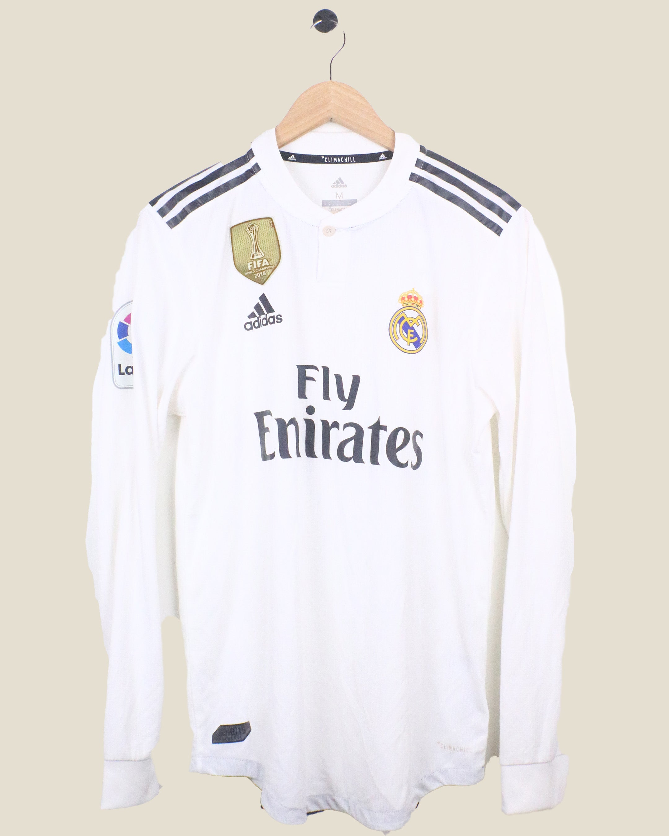 REAL MADRID 2018/19 RAMOS #4 L/S PLAYER VERSION (M) ADIDAS