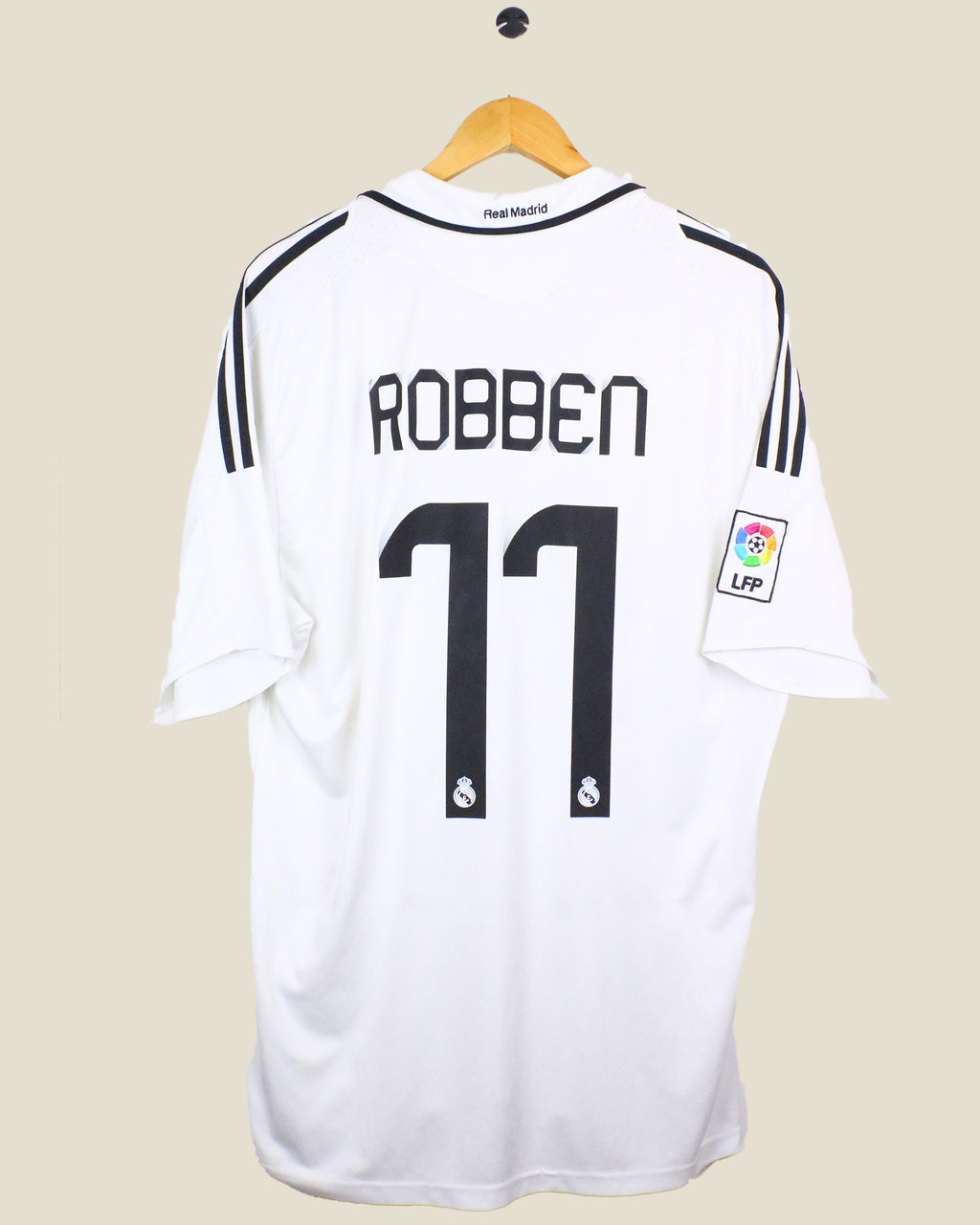 REAL MADRID 2008/09 ROBBEN #11 HOME (XL) ADIDAS