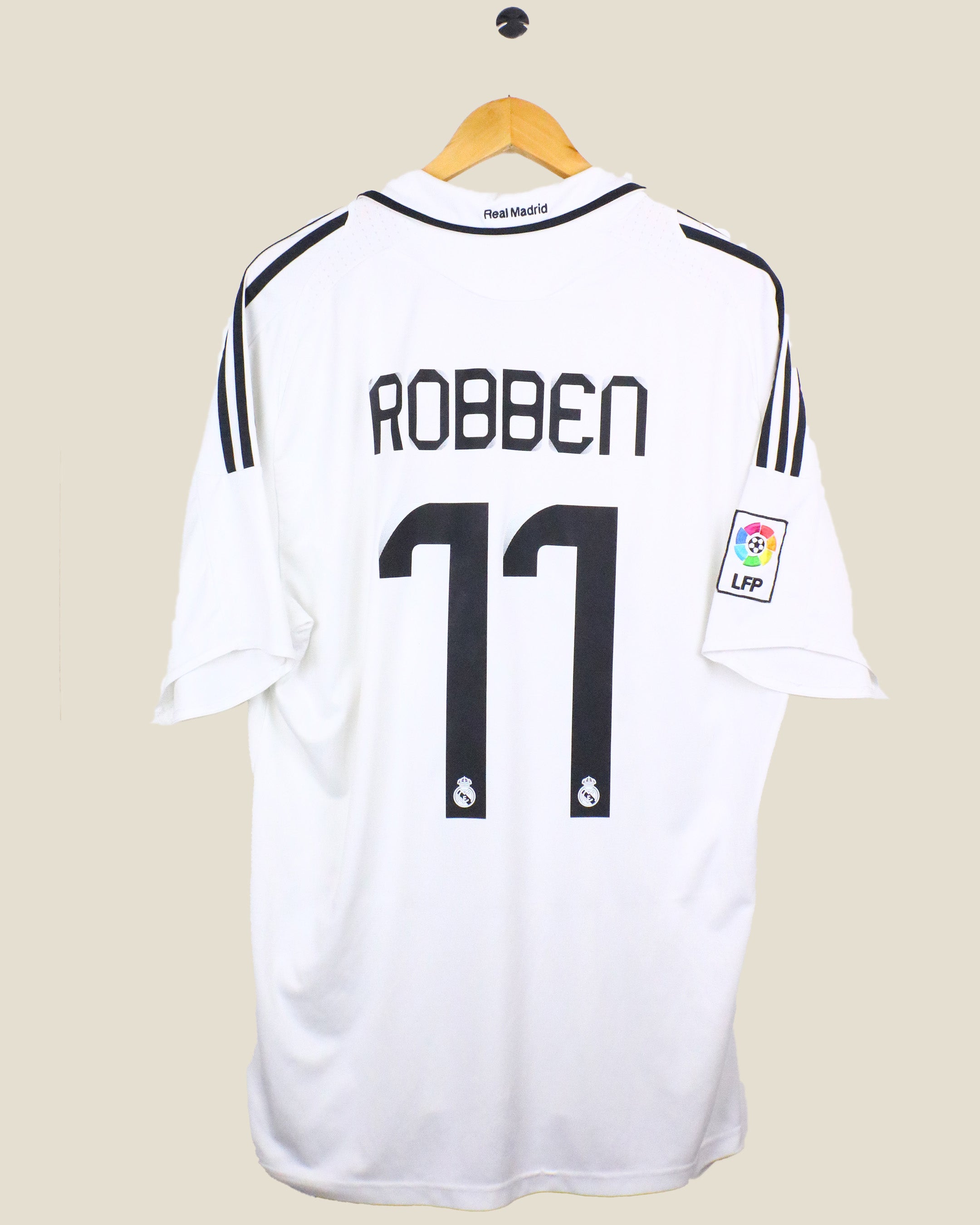 REAL MADRID 2008/09 ROBBEN #11 HOME (XL) ADIDAS
