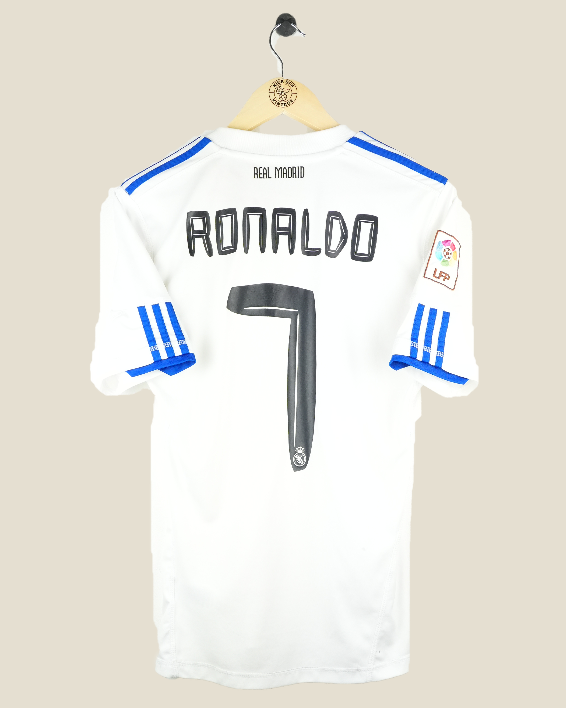 REAL MADRID 2010/11 RONALDO HOME SHIRT (M) ADIDAS