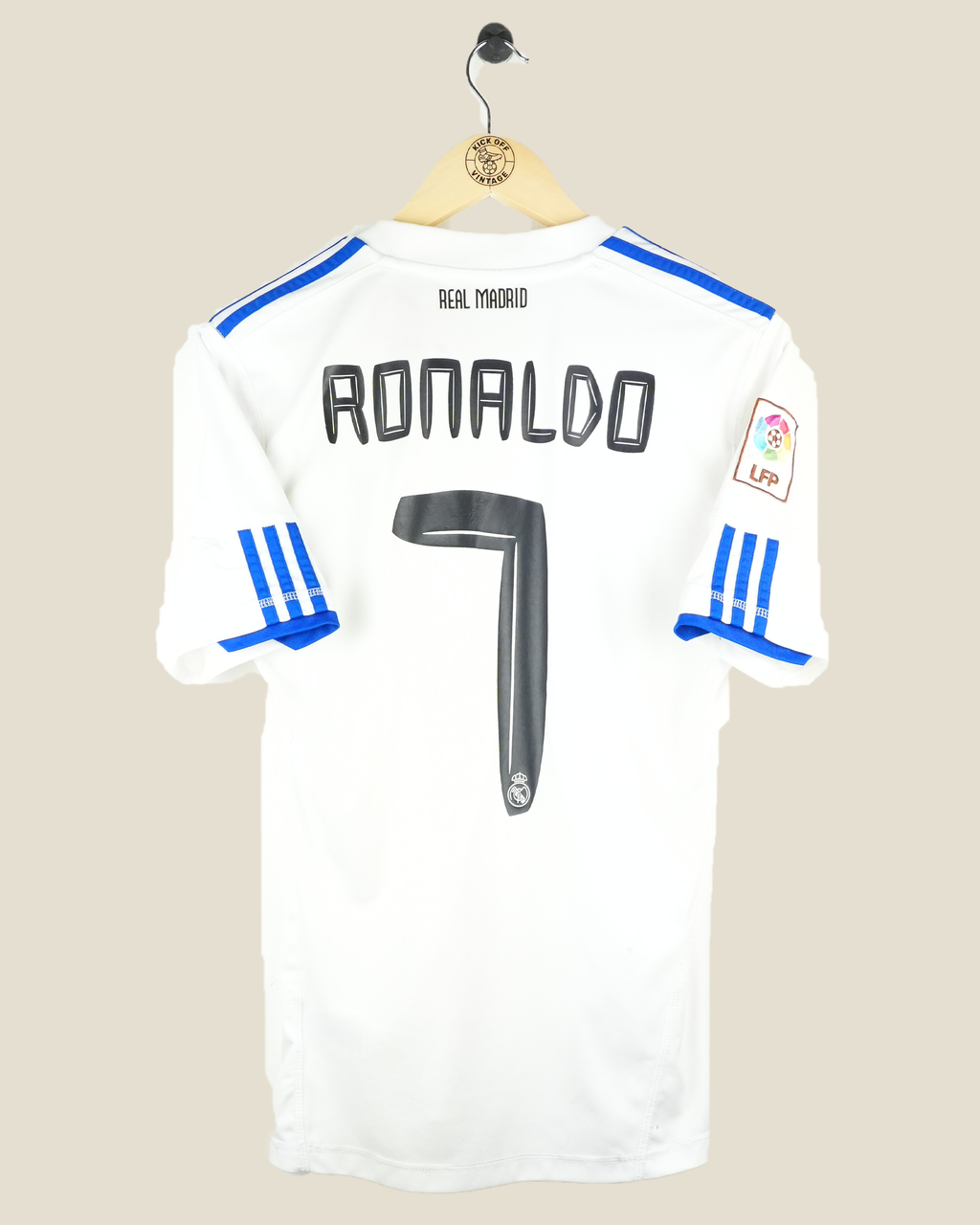 REAL MADRID 2010/11 RONALDO HOME SHIRT (M) ADIDAS
