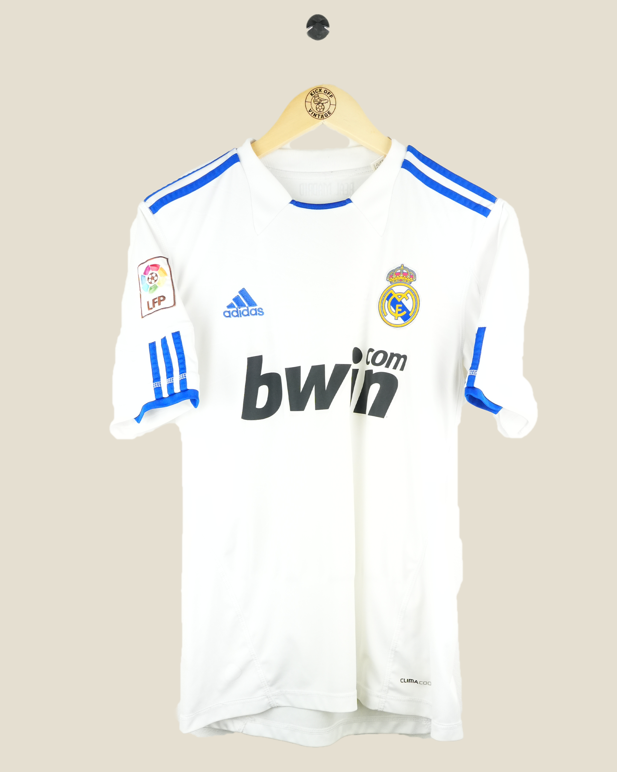 REAL MADRID 2010/11 RONALDO HOME SHIRT (M) ADIDAS