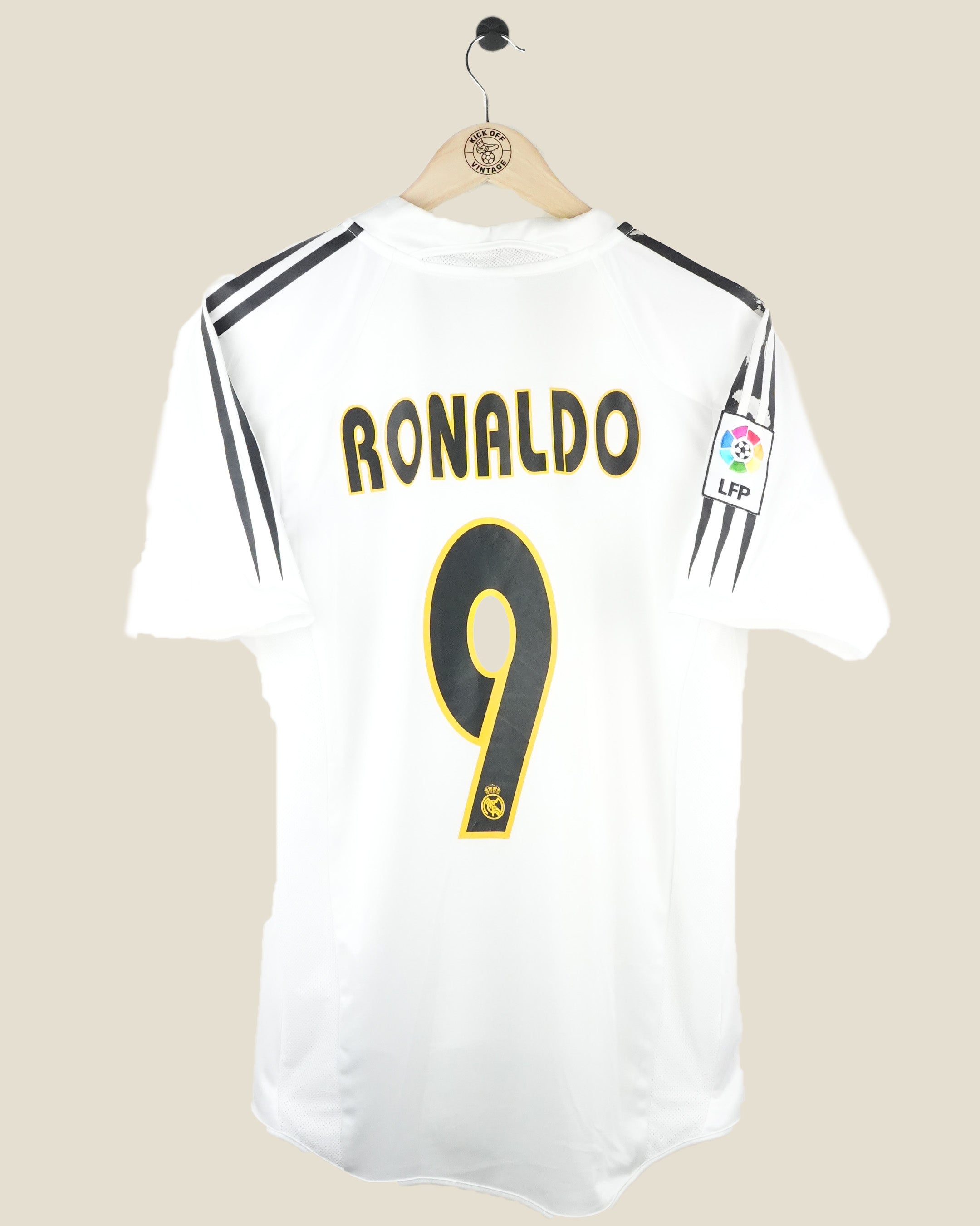 REAL MADRID 2004/05 RONALDO HOME SHIRT (S) ADIDAS
