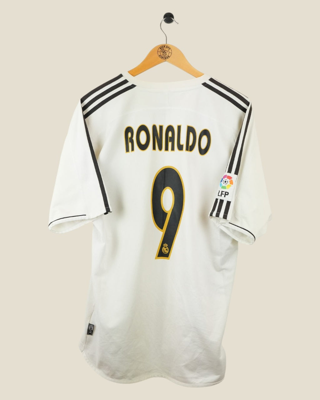 REAL MADRID 2003/04 RONALDO HOME SHIRT (L) ADIDAS
