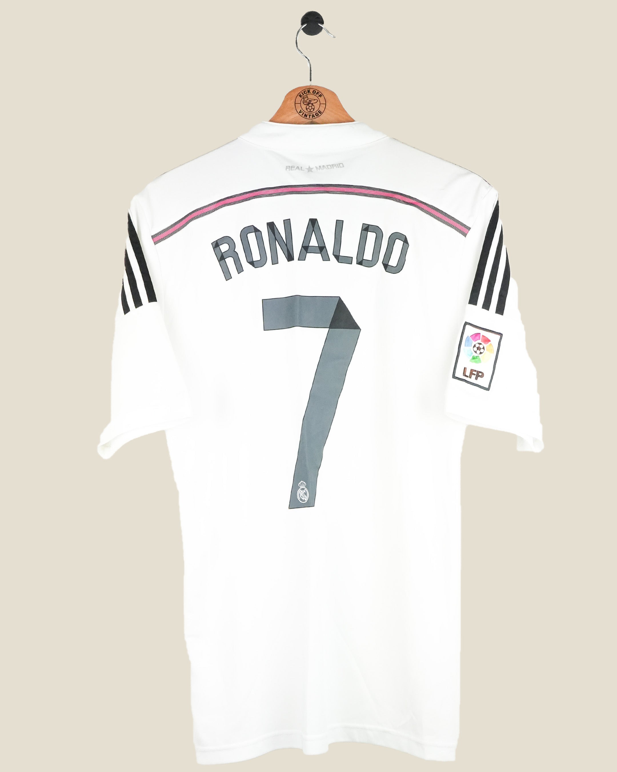 REAL MADRID 2014/15 RONALDO HOME SHIRT (S) ADIDAS