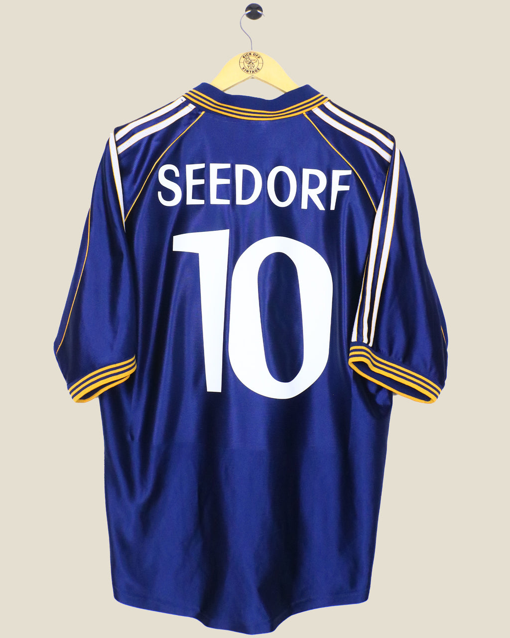 REAL MADRID 1998/99 SEEDORF AWAY SHIRT (L) ADIDAS