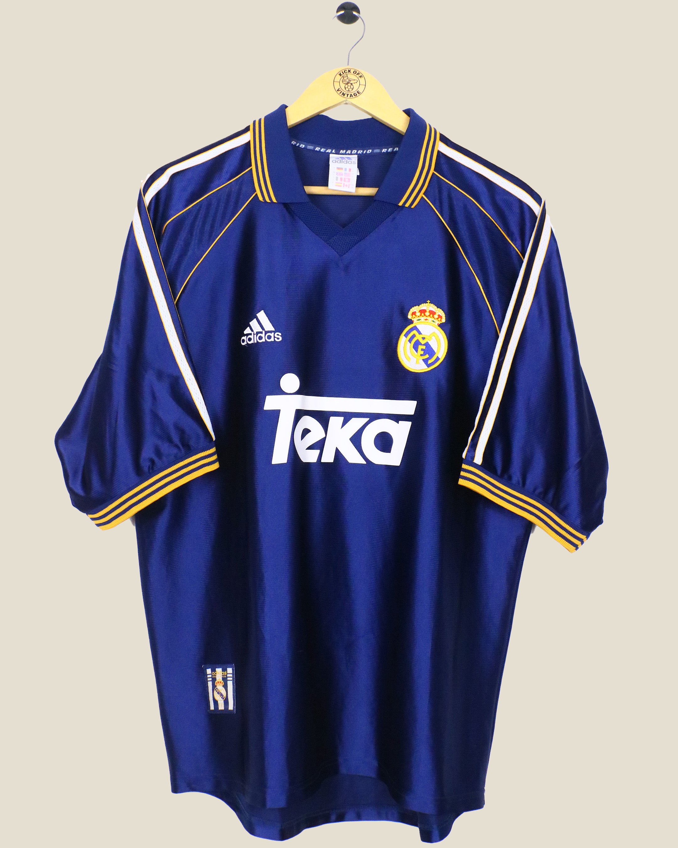 REAL MADRID 1998/99 SEEDORF AWAY SHIRT (L) ADIDAS