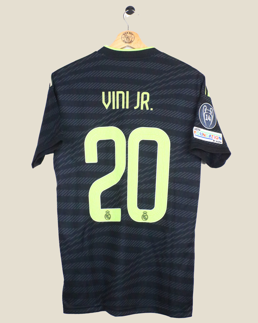 REAL MADRID 2022/23 VINICIUS JR UCL THIRD BNWT (S) ADIDAS