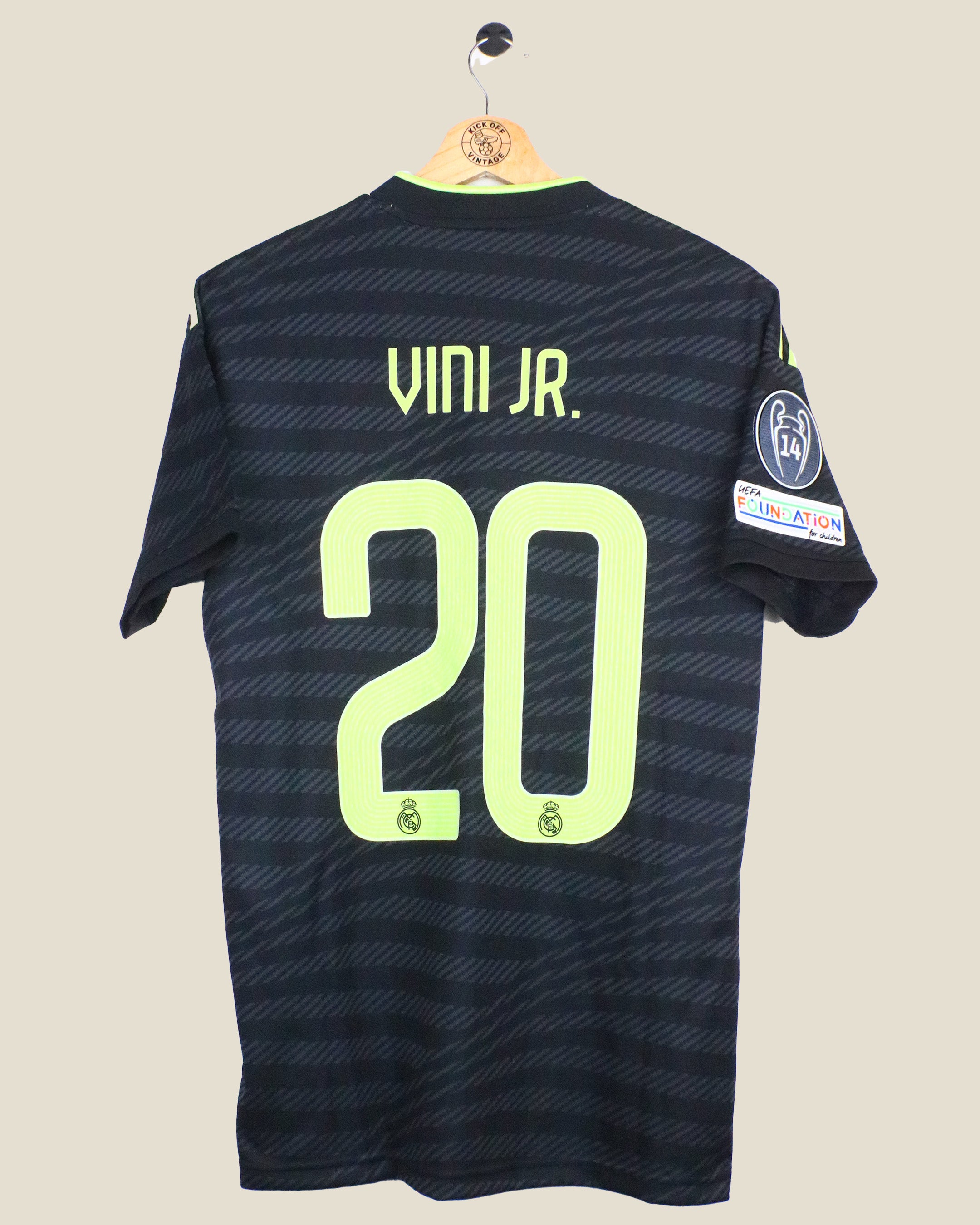 REAL MADRID 2022/23 VINICIUS JR UCL THIRD BNWT (S) ADIDAS