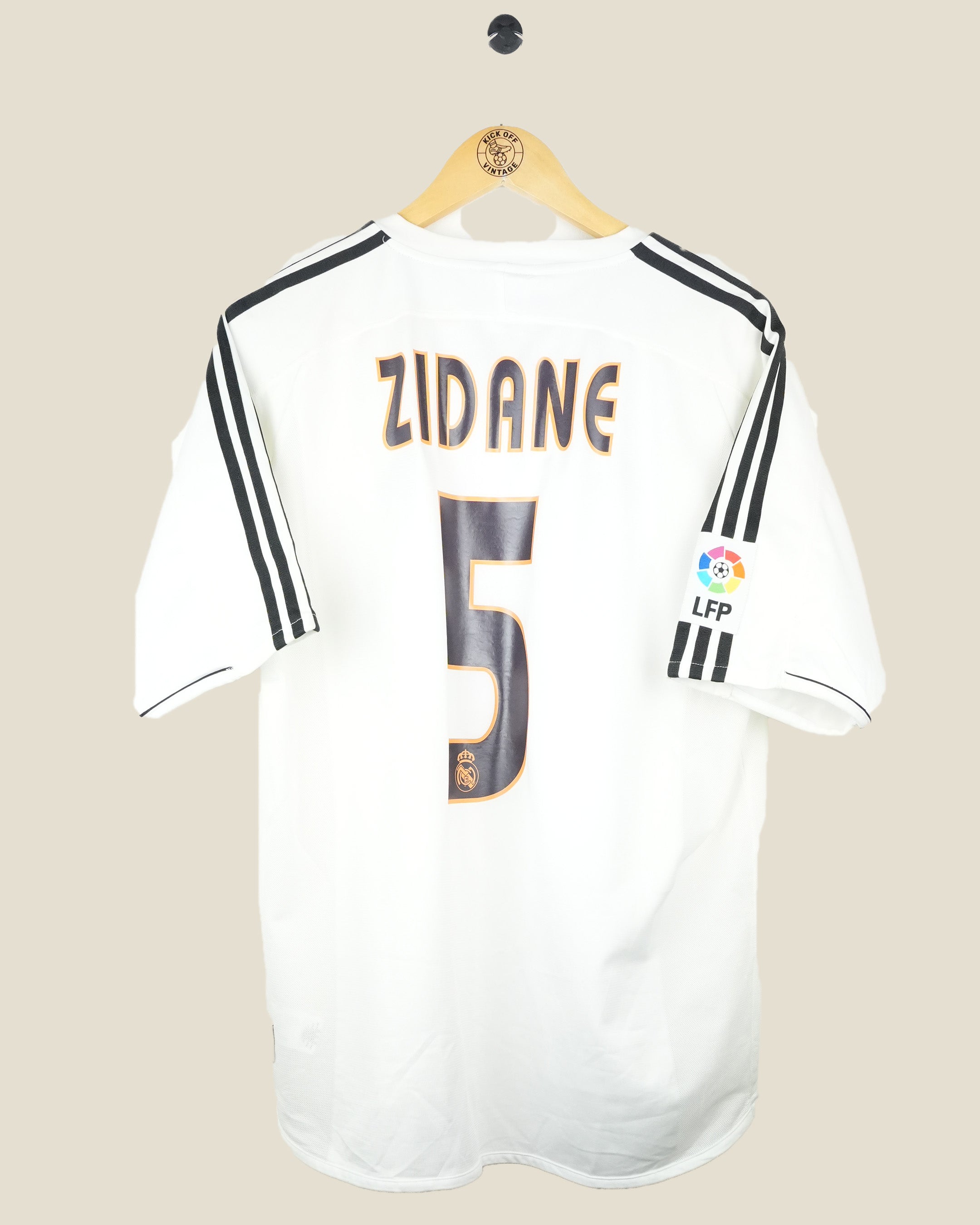 REAL MADRID 2003/04 ZIDANE HOME SHIRT (L) ADIDAS