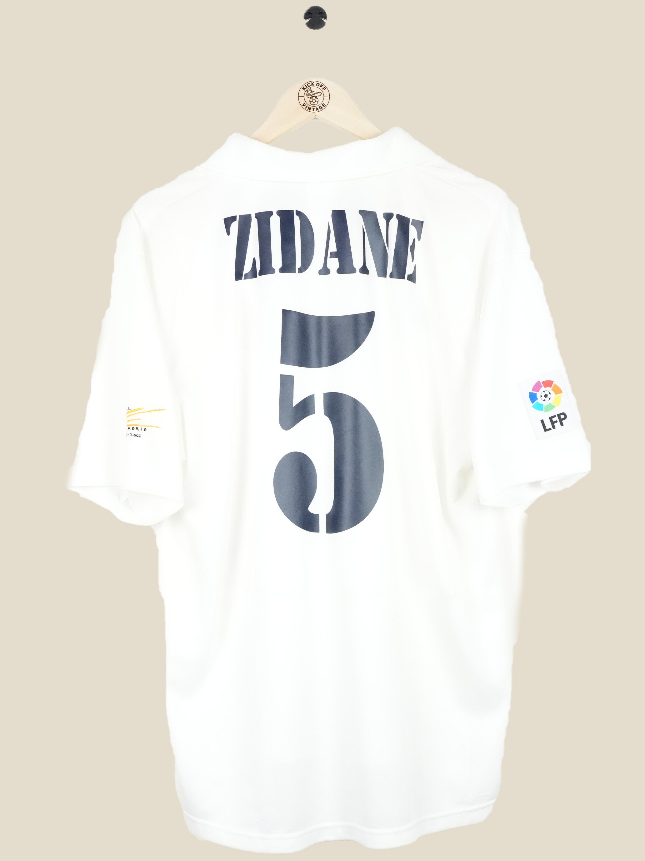 REAL MADRID 2001/02 ZIDANE HOME (L) ADIDAS
