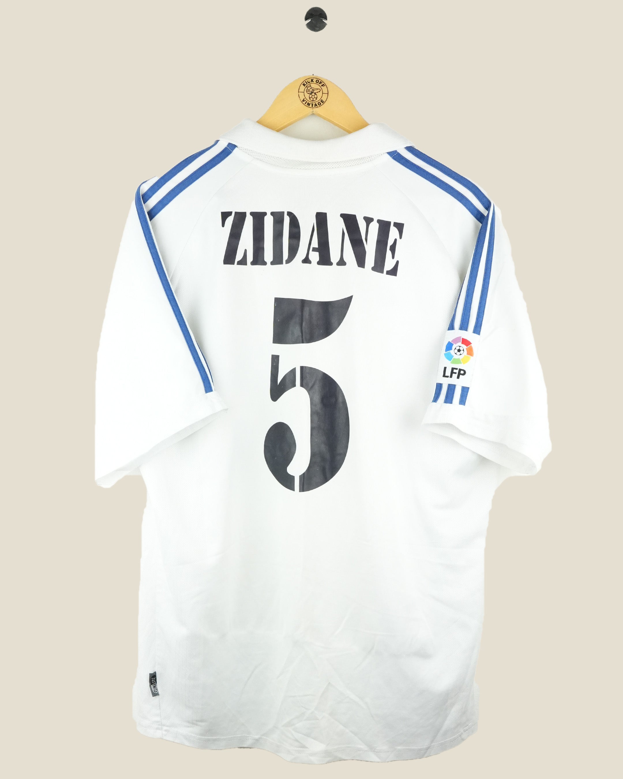 REAL MADRID 2001/02 ZIDANE HOME (L) ADIDAS