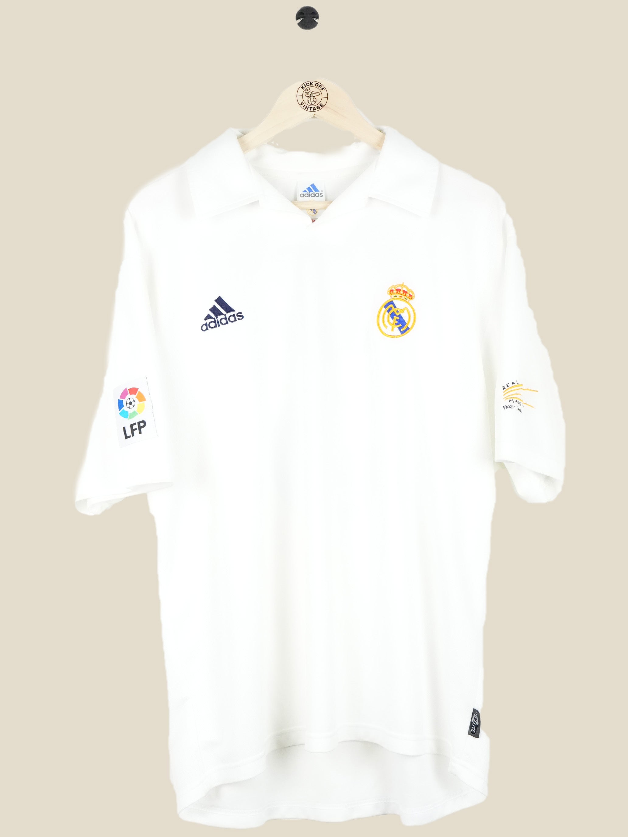 REAL MADRID 2001/02 ZIDANE HOME (L) ADIDAS