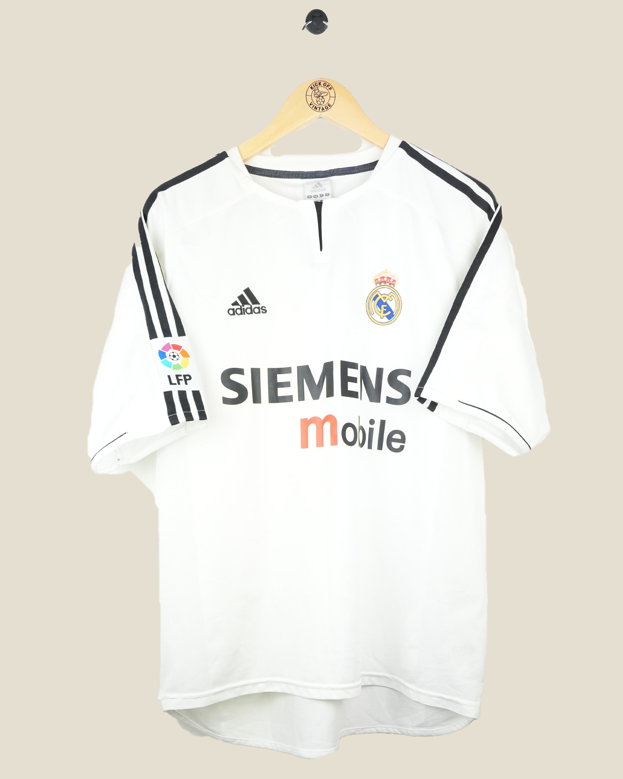 REAL MADRID 2003/04 ZIDANE HOME SHIRT (L) ADIDAS