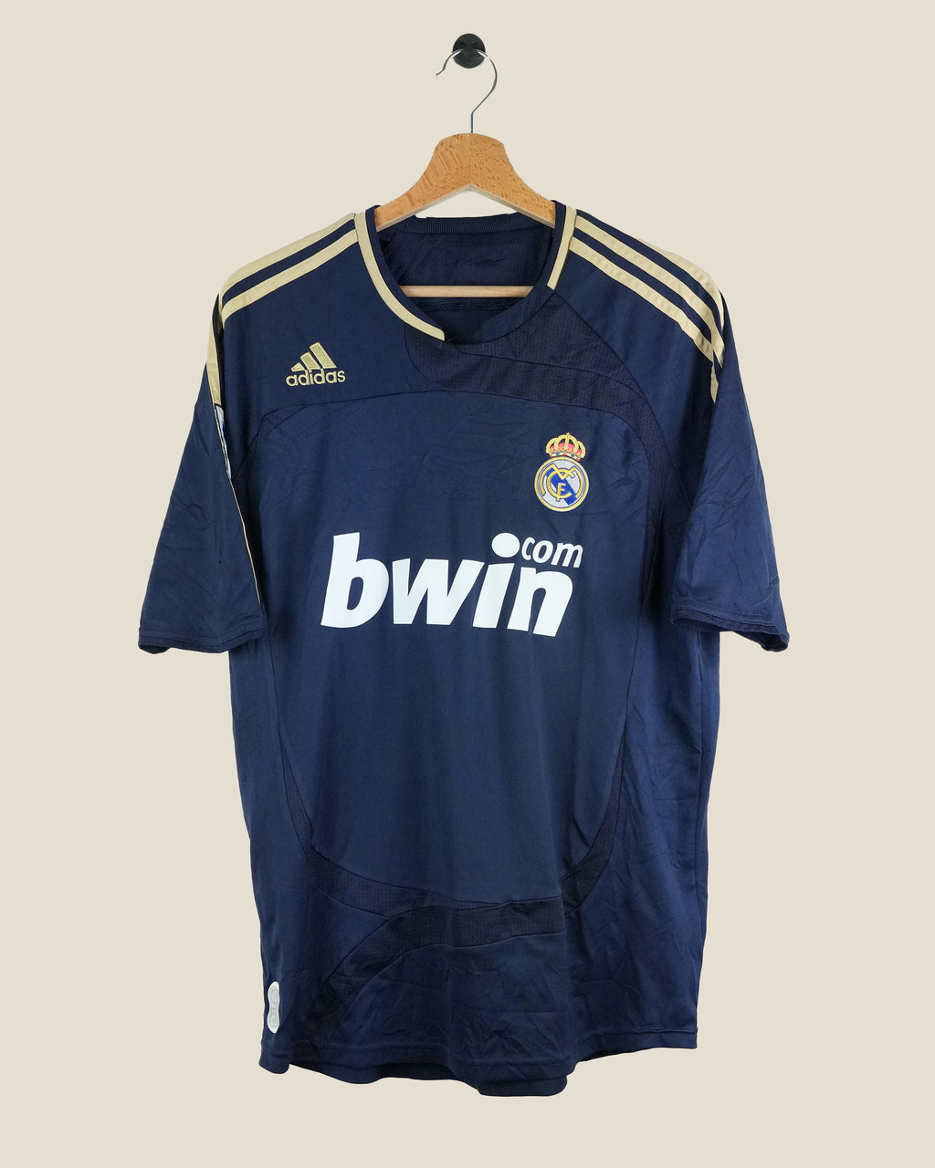 REAL MADRID 2007/08 GUTI AWAY SHIRT (M) ADIDAS