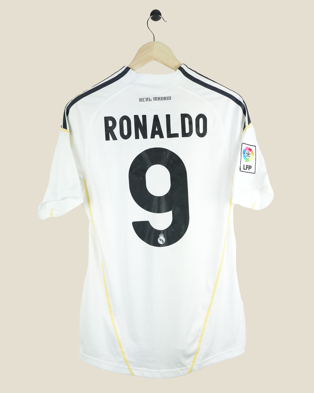 REAL MADRID 2009/10 RONALDO HOME SHIRT (S) ADIDAS