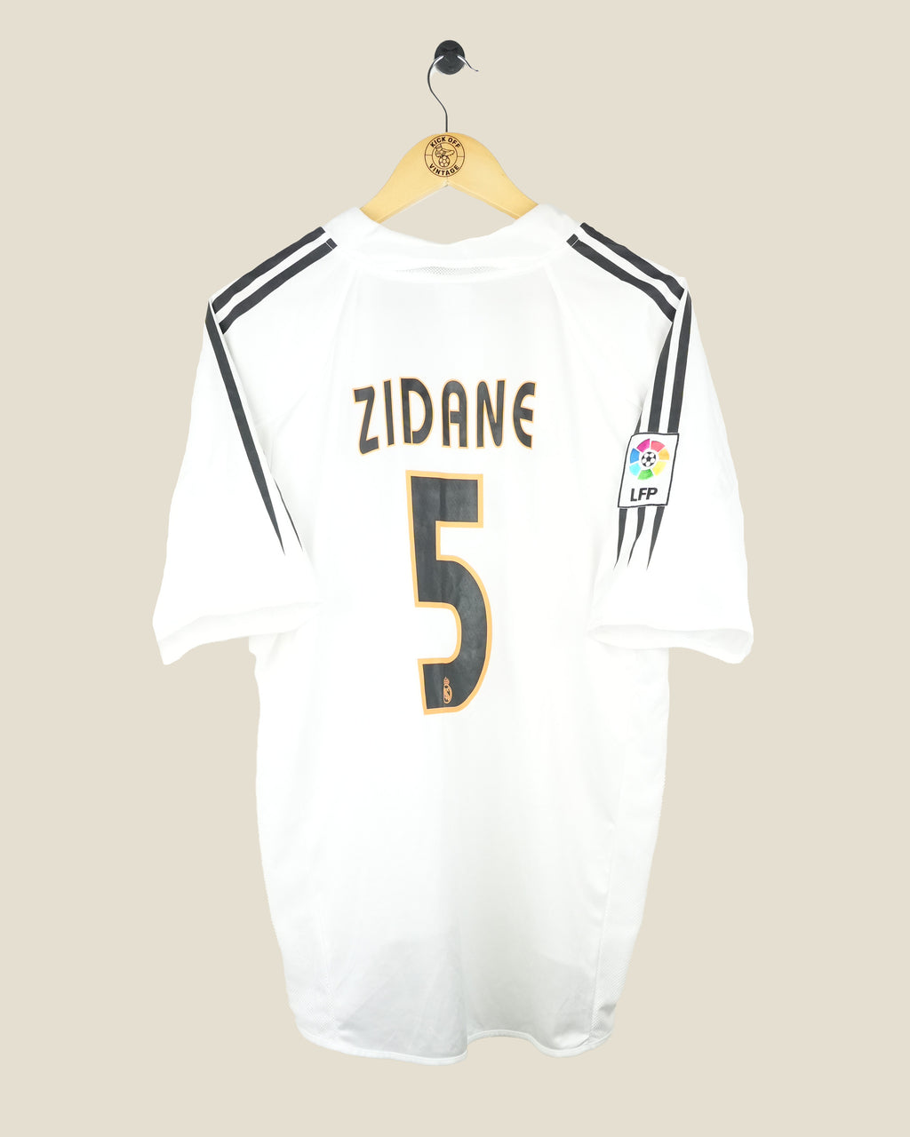 REAL MADRID 2004/05 ZIDANE HOME SHIRT (L) ADIDAS