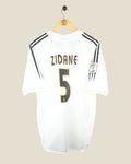 REAL MADRID 2004/05 ZIDANE HOME SHIRT (L) ADIDAS