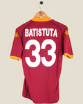 ROMA 2002/03 BATISTUTA HOME SHIRT (M) KAPPA