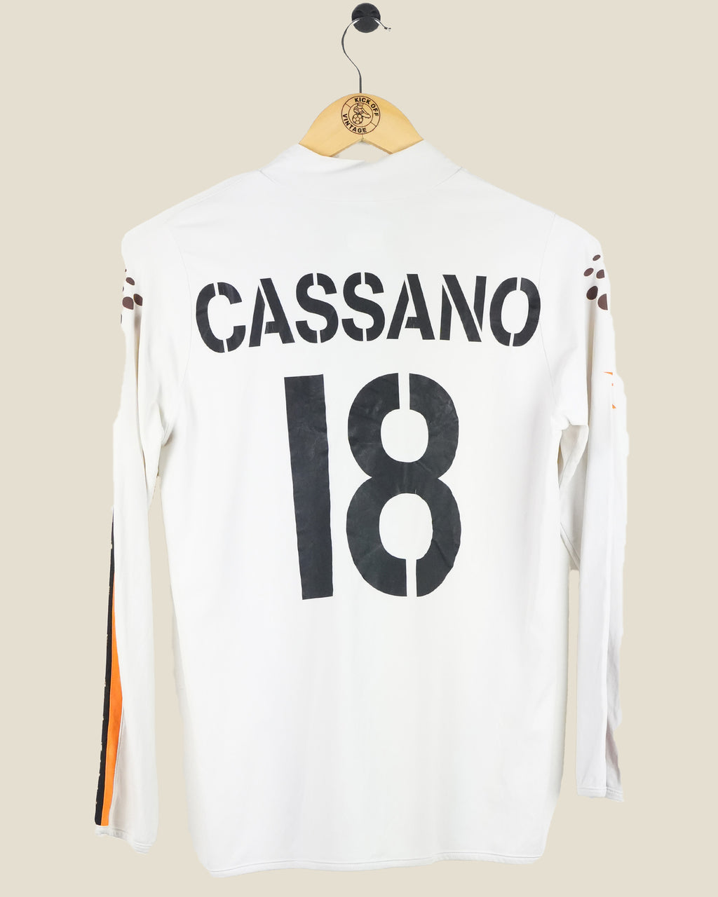 ROMA 2003/04 CASSANO AWAY SHIRT L/S (M) DIADORA