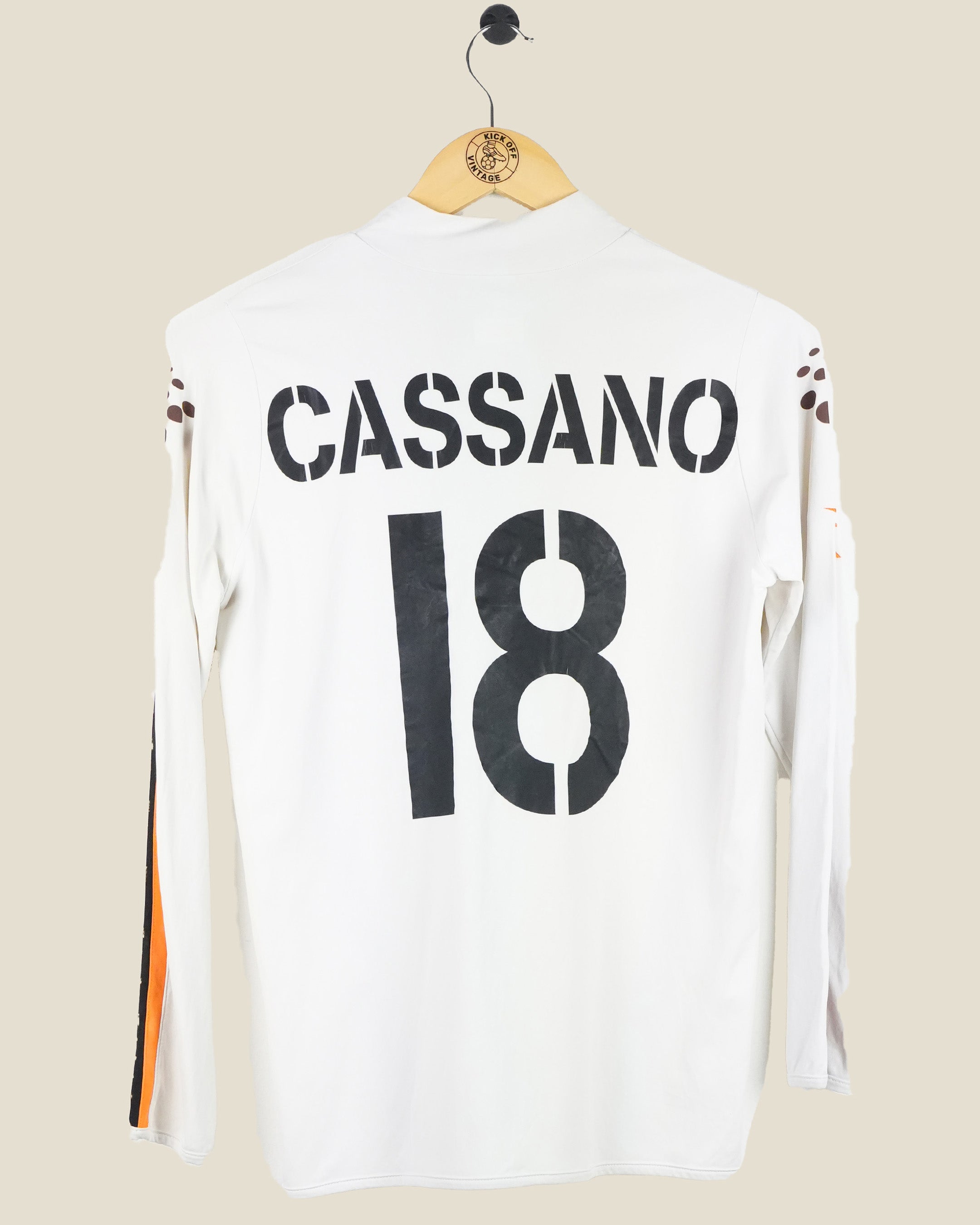 ROMA 2003/04 CASSANO AWAY SHIRT L/S (M) DIADORA