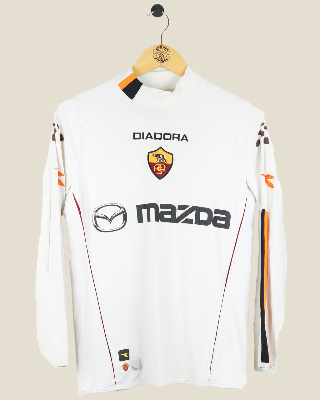ROMA 2003/04 CASSANO AWAY SHIRT L/S (M) DIADORA