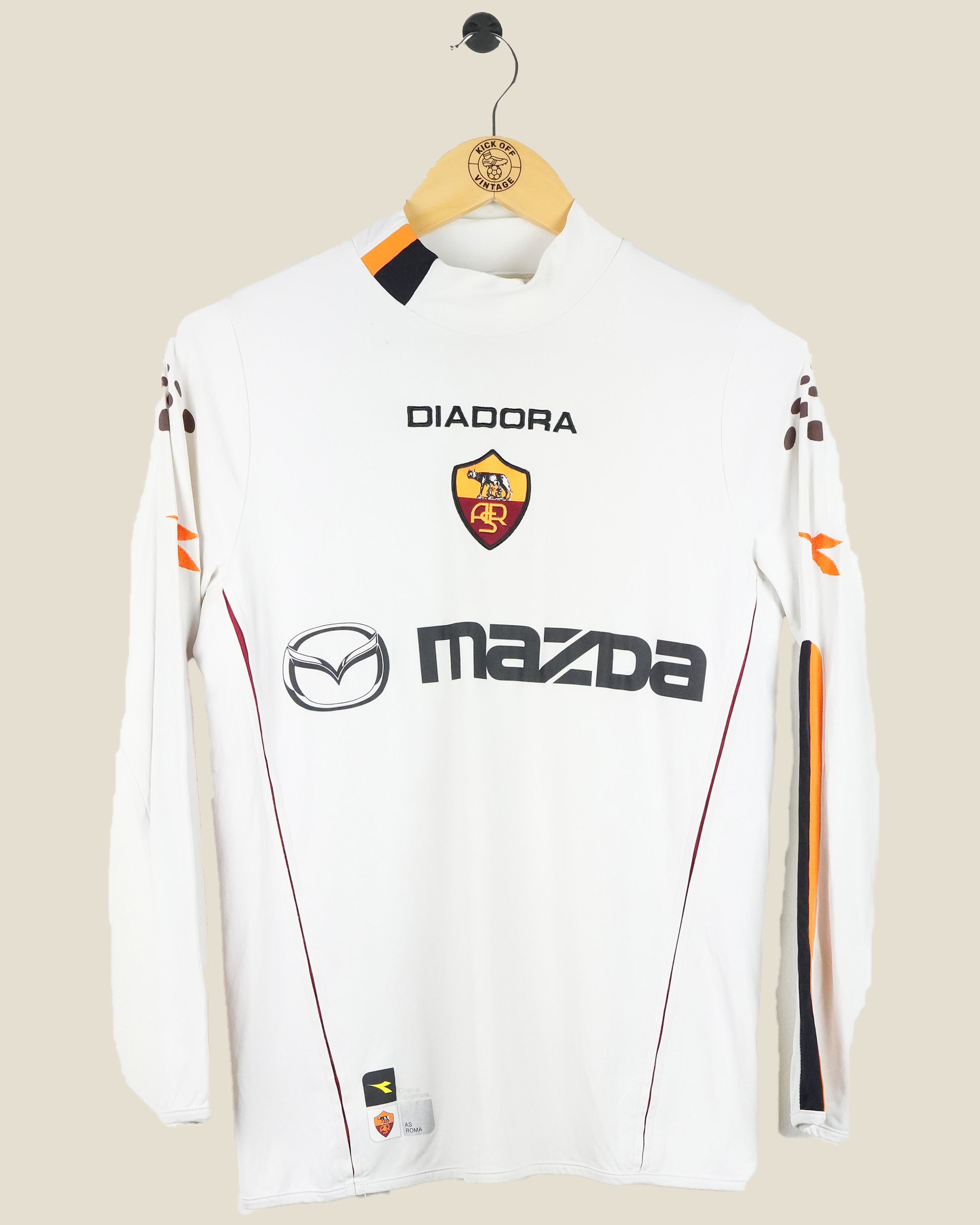 ROMA 2003/04 CASSANO AWAY SHIRT L/S (M) DIADORA