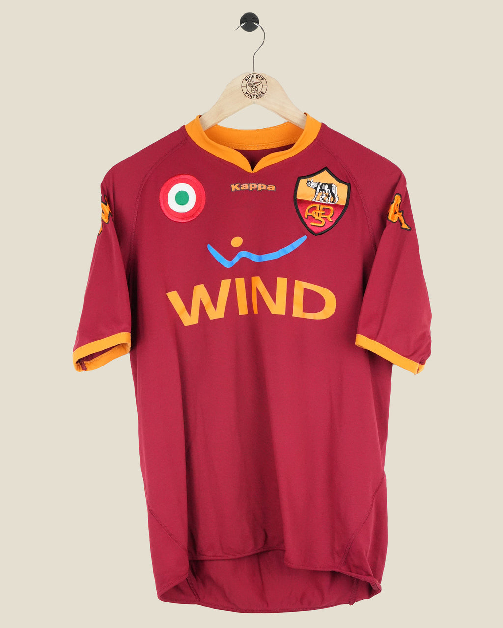 ROMA 2007/08 TOTTI HOME SHIRT (L) KAPPA