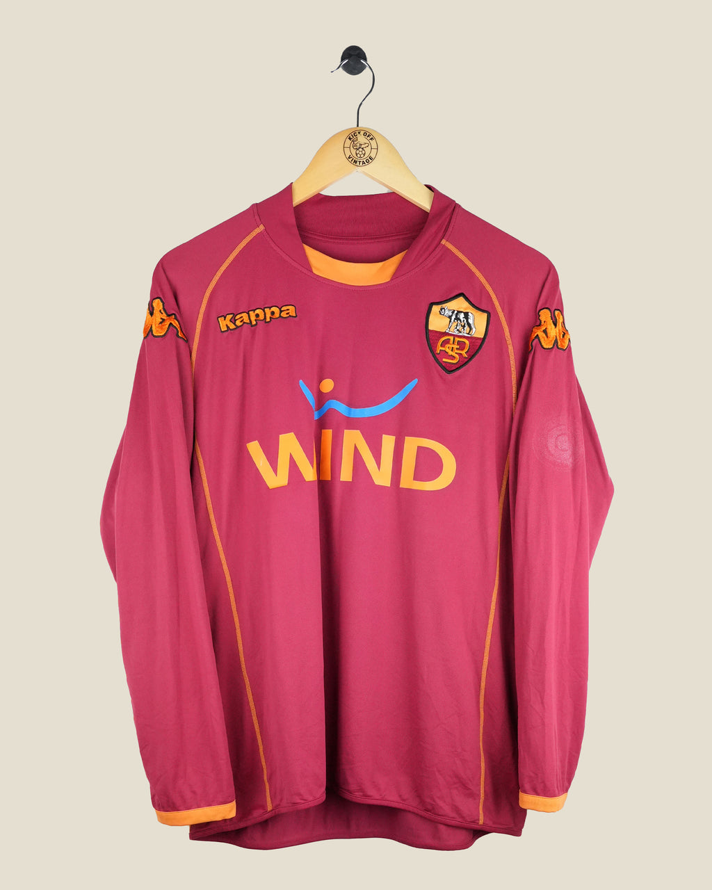 ROMA 2008/09 TOTTI HOME L/S SHIRT (M) KAPPA