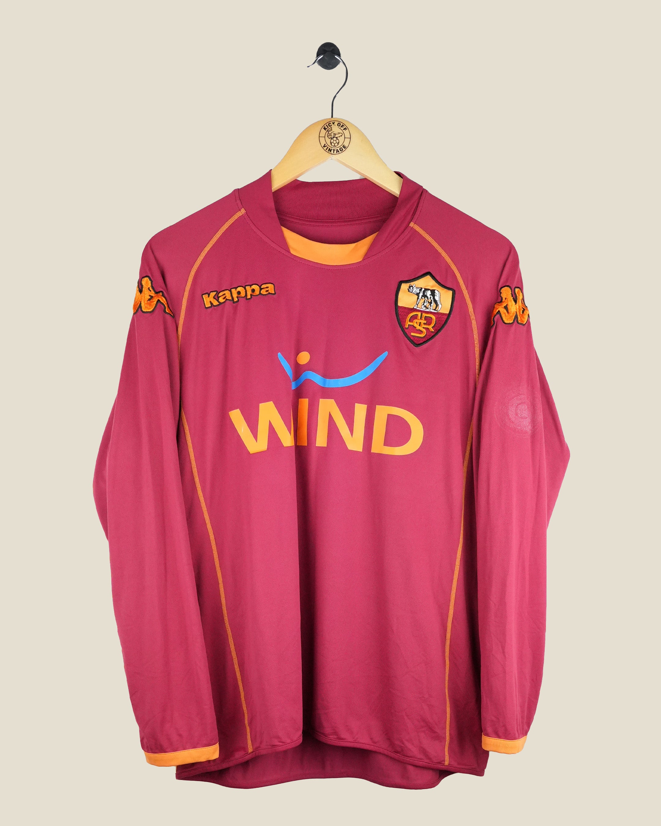 ROMA 2008/09 TOTTI HOME L/S SHIRT (M) KAPPA