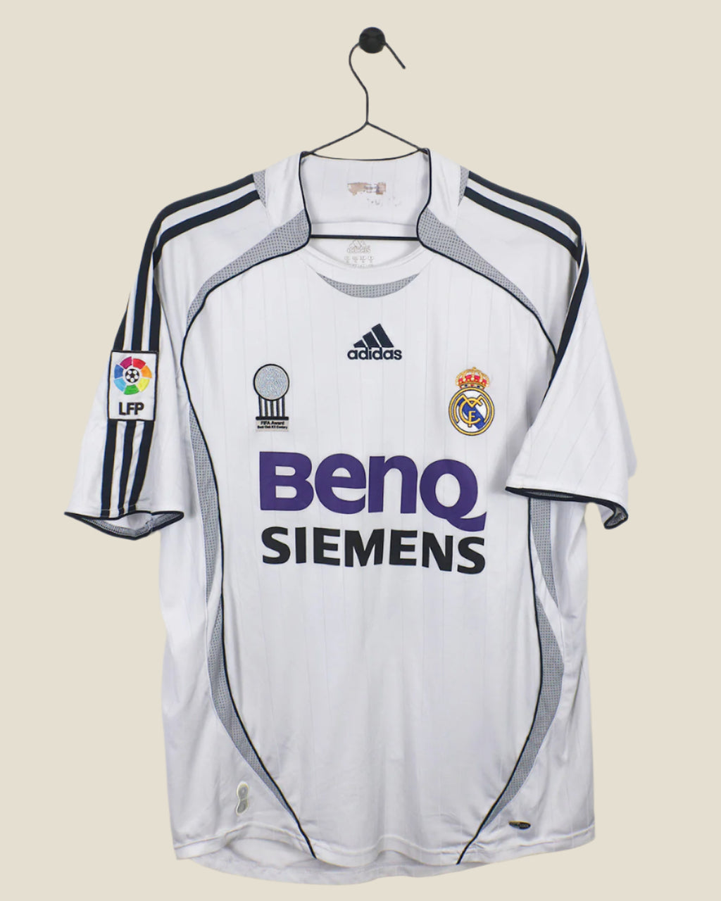 REAL MADRID 2006/07 BECKHAM #23 HOME SHIRT (M) ADIDAS