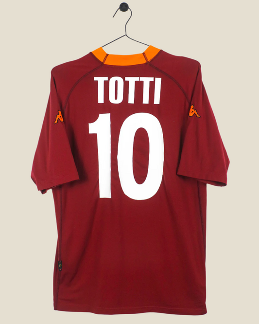 ROMA 2000/01 TOTTI #10 HOME SHIRT (XL) KAPPA