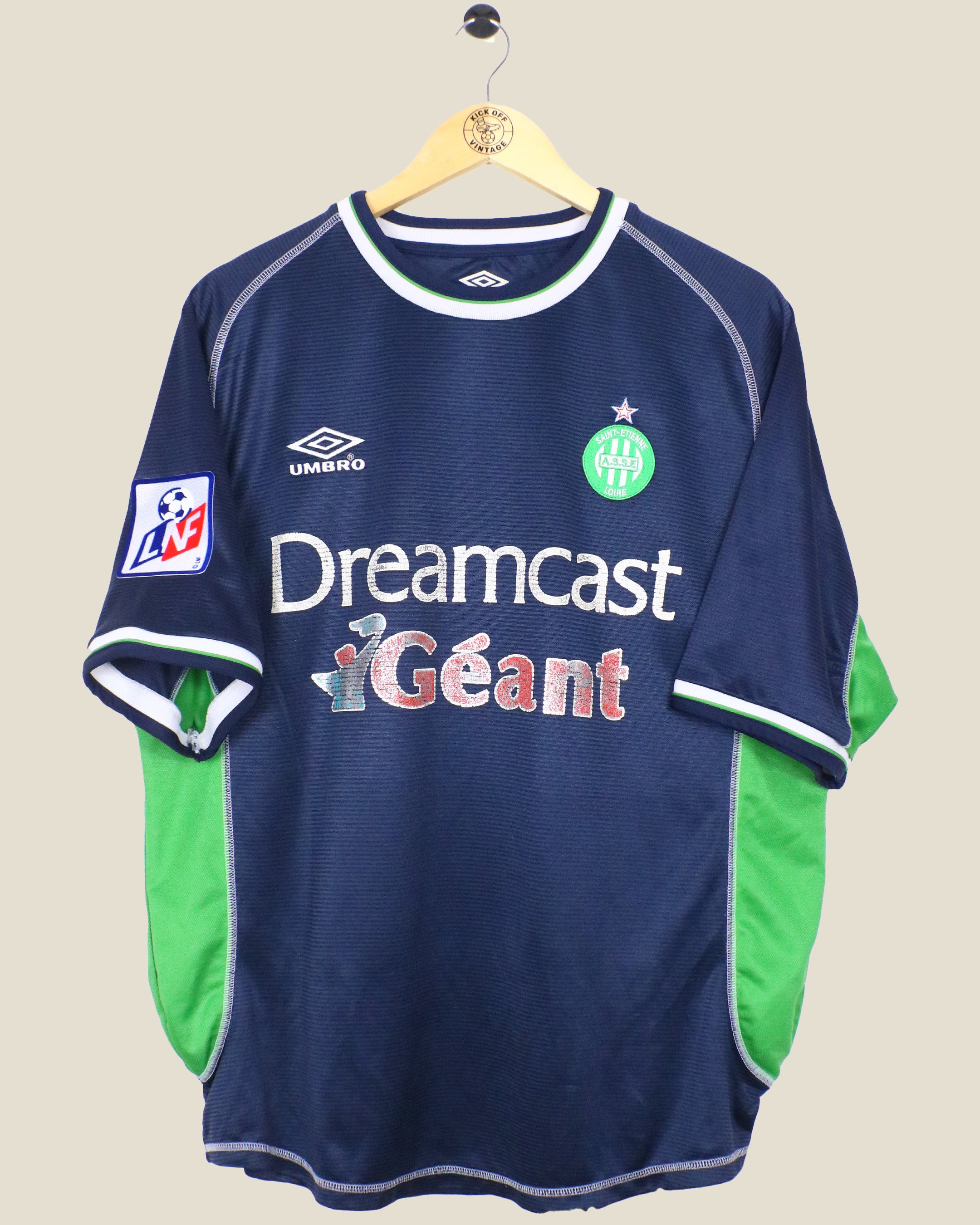 SAINT ETIENNE 2000/01 DIAS AWAY SHIRT (L) UMBRO