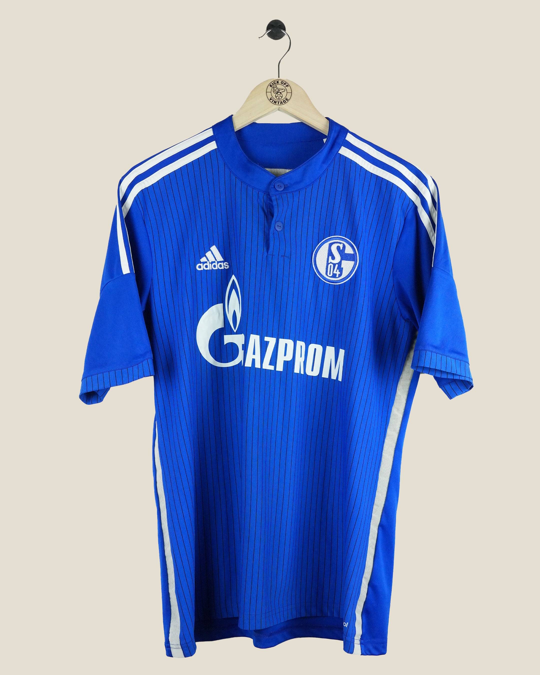 SCHALKE 04 2014/15 HUNTELAAR HOME SHIRT (M) ADIDAS