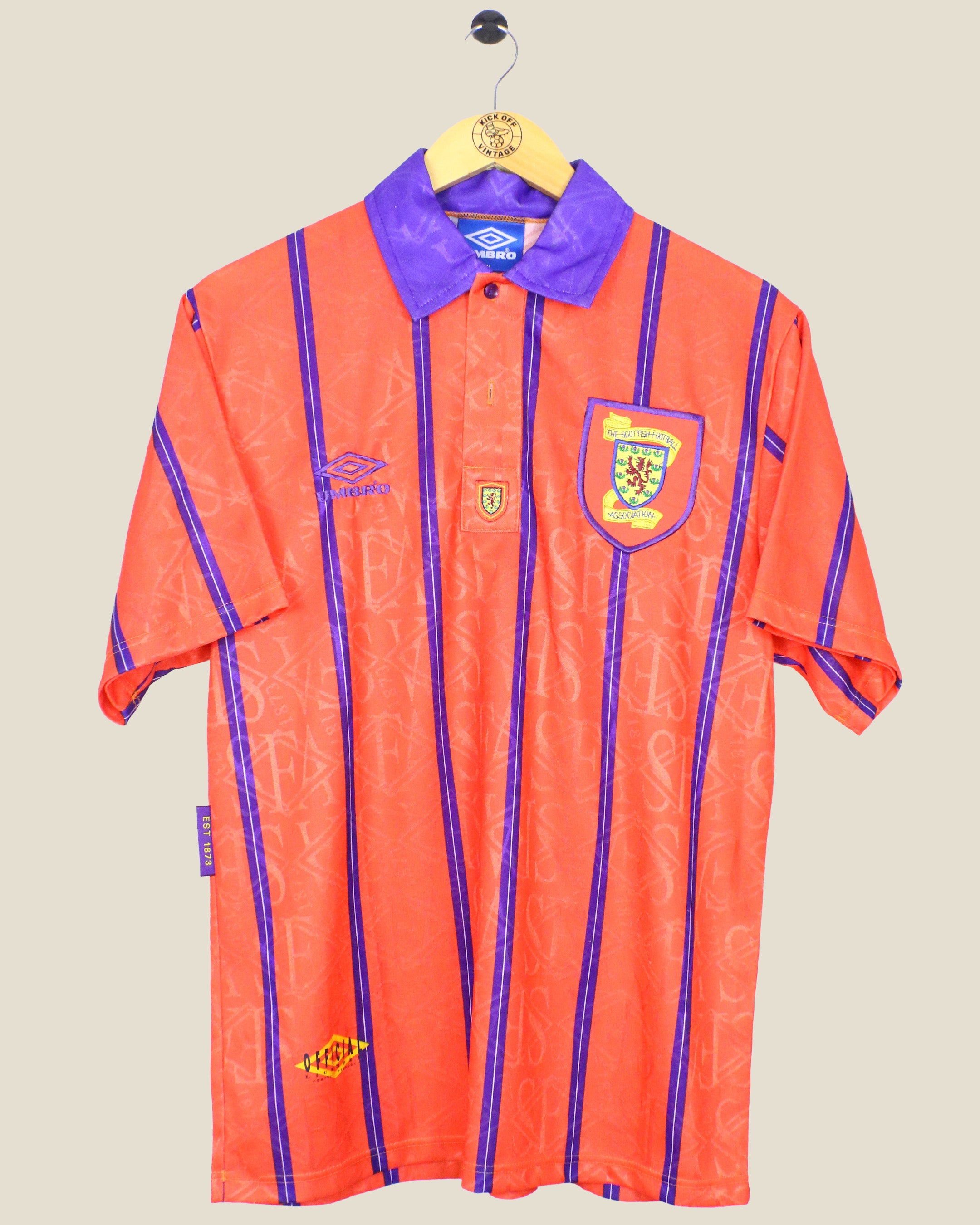 SCOTLAND 1993 AWAY SHIRT (M) UMBRO