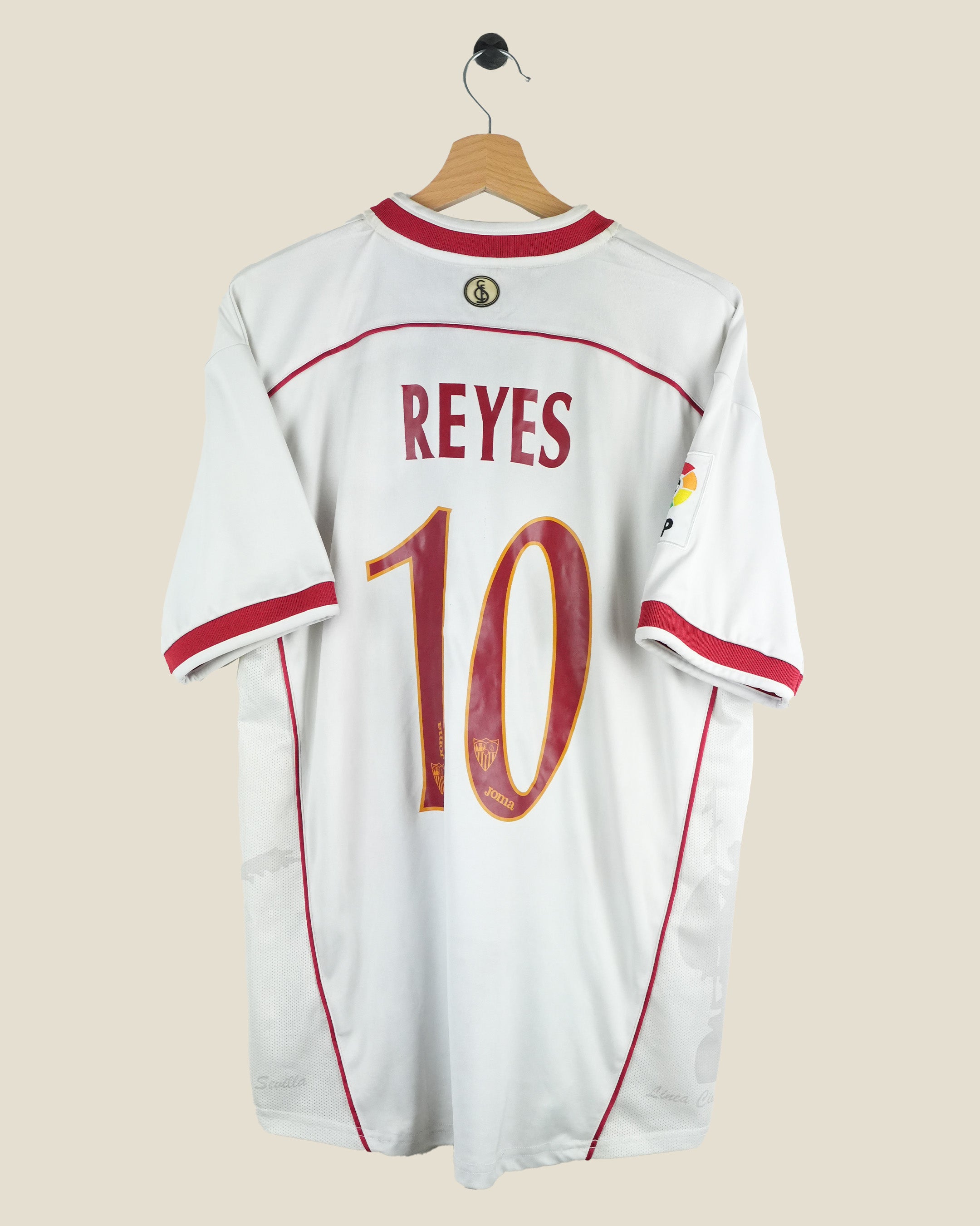 SEVILLA 2003/04 REYES HOME SHIRT (XL) JOMA