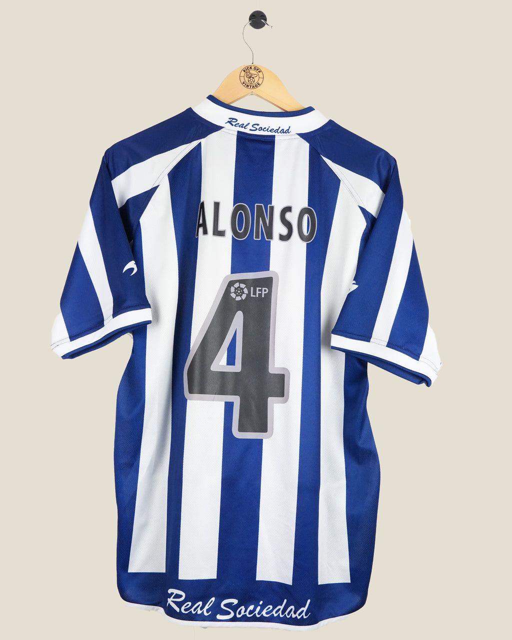 REAL SOCIEDAD 2002/03 ALONSO HOME SHIRT (XL) ASTORE