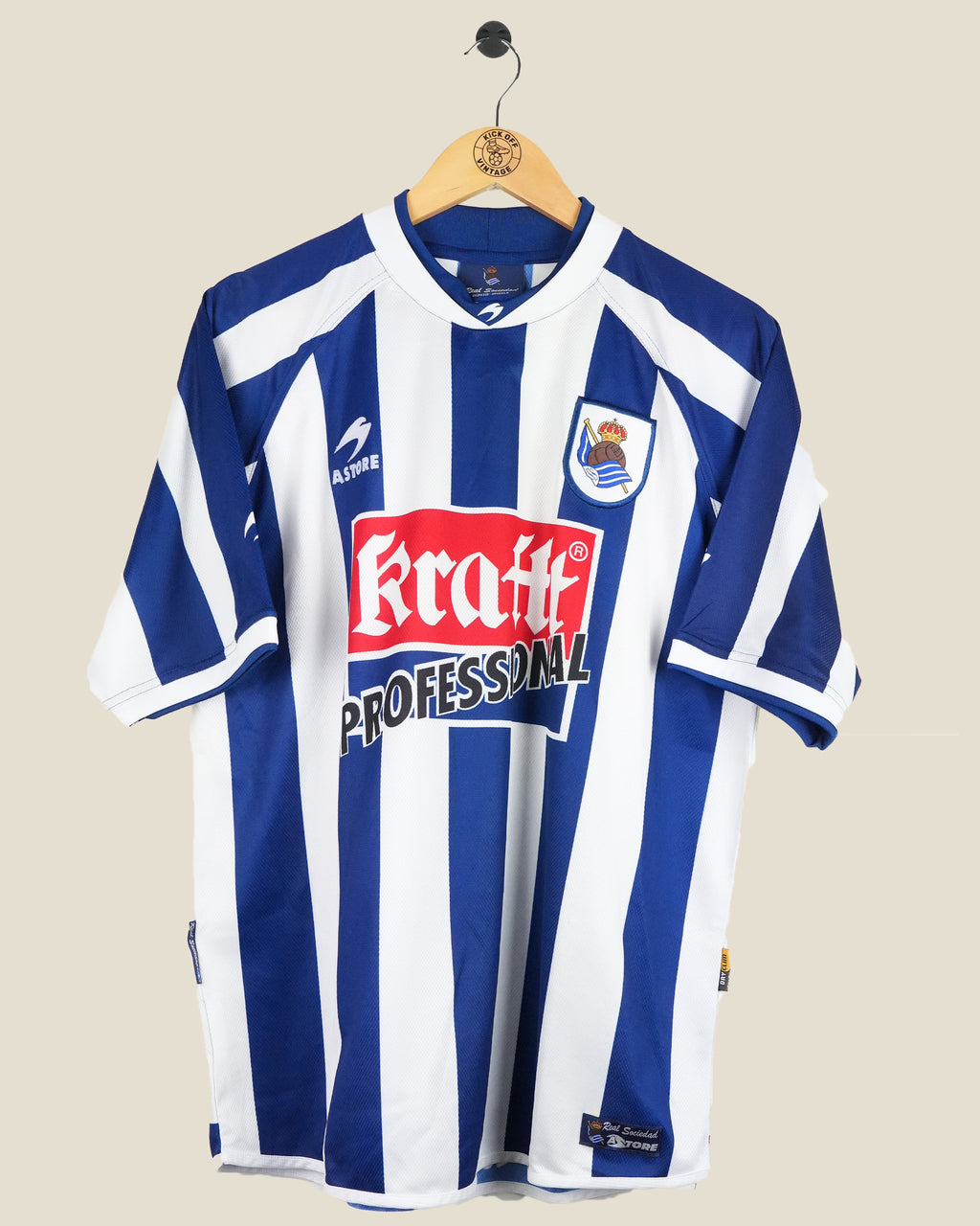 REAL SOCIEDAD 2002/03 ALONSO HOME SHIRT (XL) ASTORE