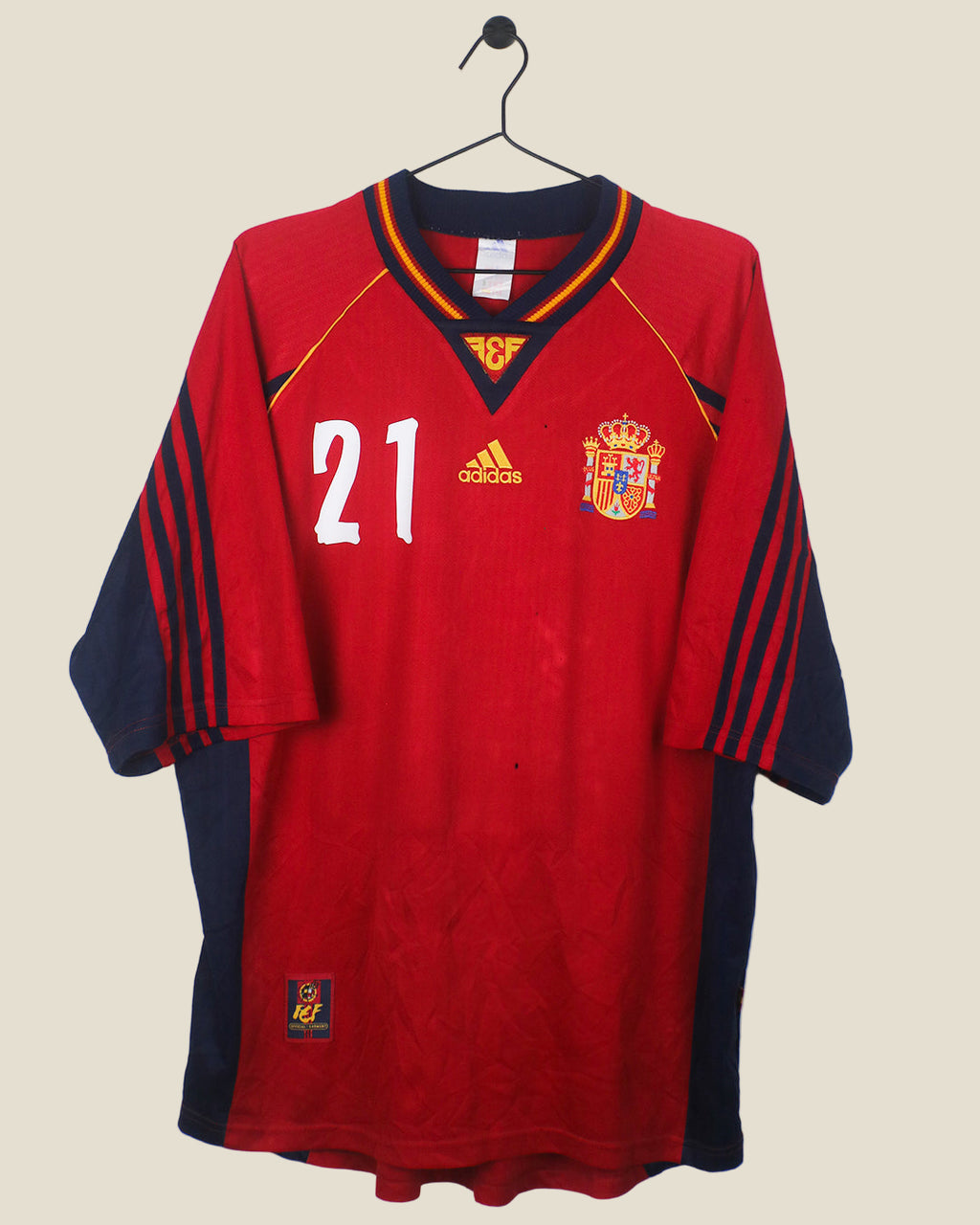 SPAIN 1998 ENRIQUE #21 HOME (XL) ADIDAS
