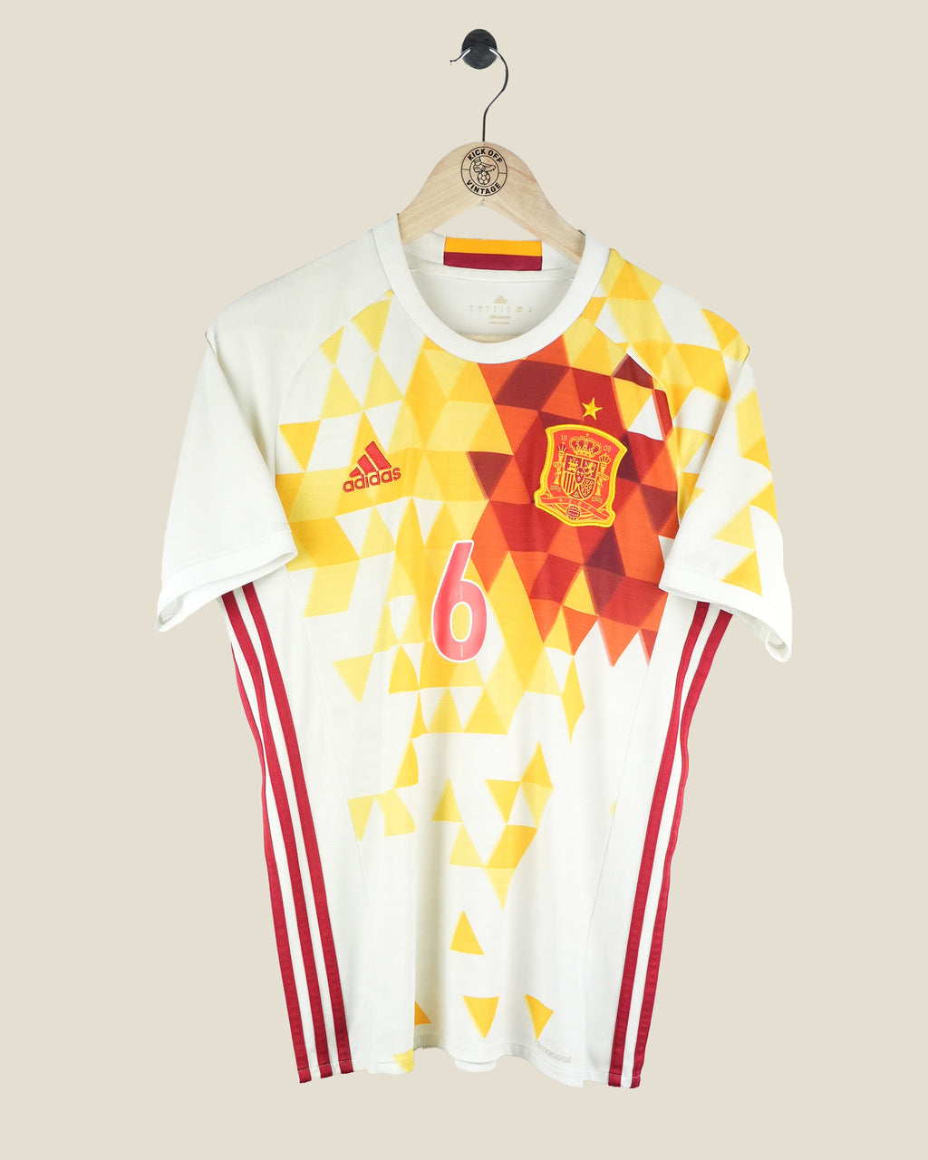 SPAIN 2016 INIESTA AWAY SHIRT (S) ADIDAS