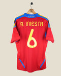 SPAIN 2011 INIESTA HOME SHIRT (M) ADIDAS