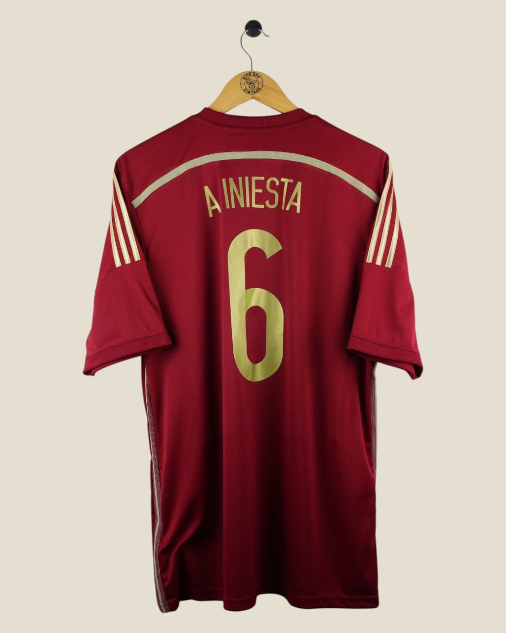 SPAIN 2014 INIESTA HOME SHIRT (XL) ADIDAS