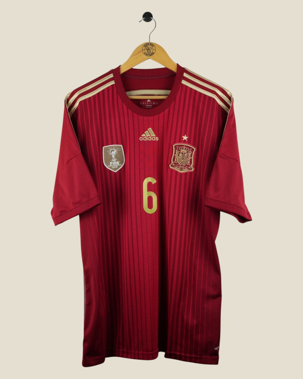 SPAIN 2014 INIESTA HOME SHIRT (XL) ADIDAS