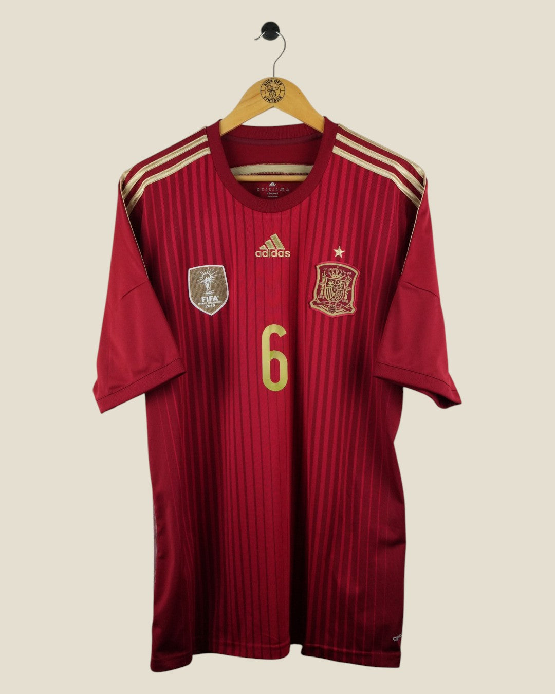 SPAIN 2014 INIESTA HOME SHIRT (XL) ADIDAS